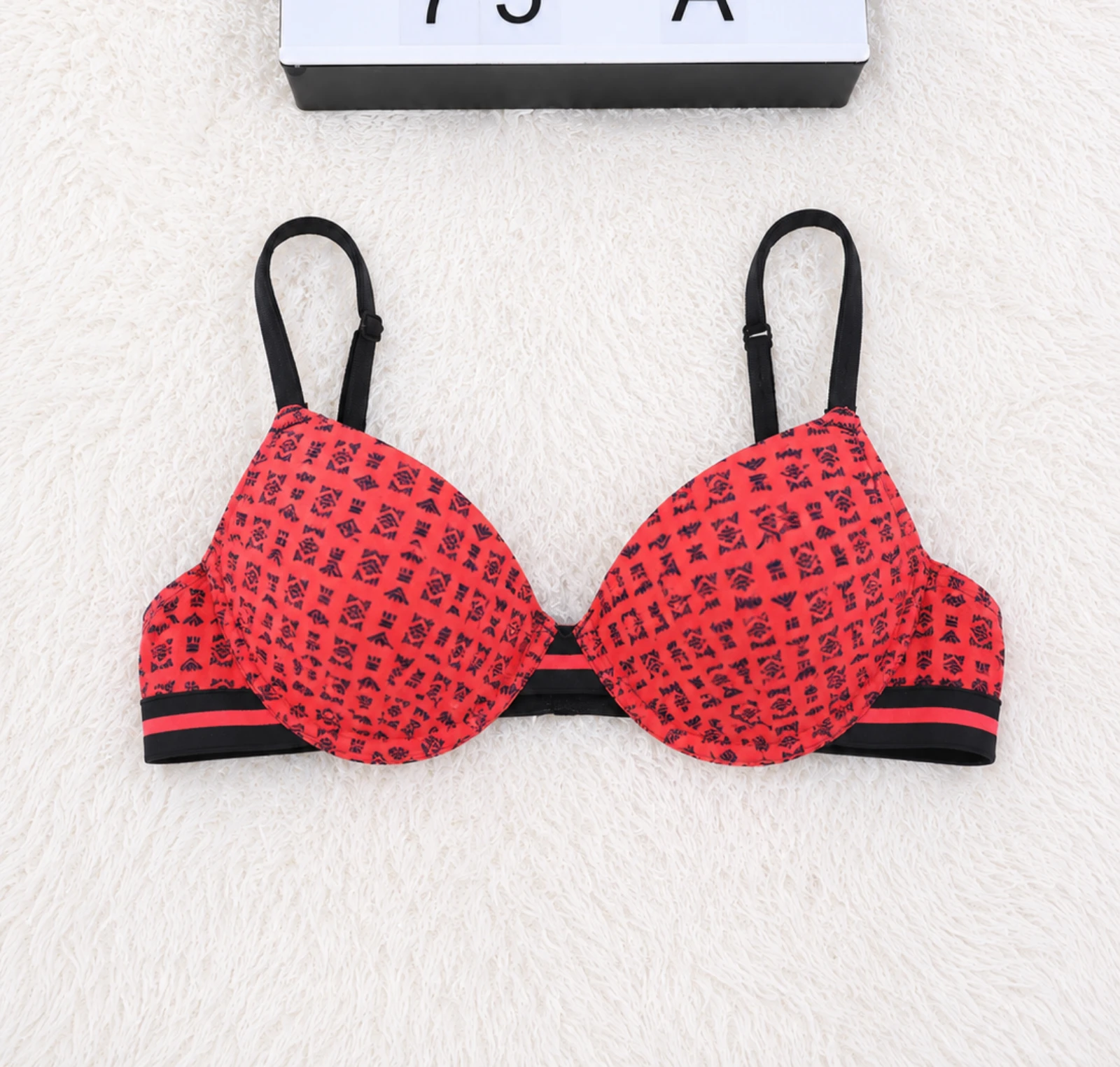 Sutiã Petit Béguin 75A rosa coral e preto 👒 – photo 2